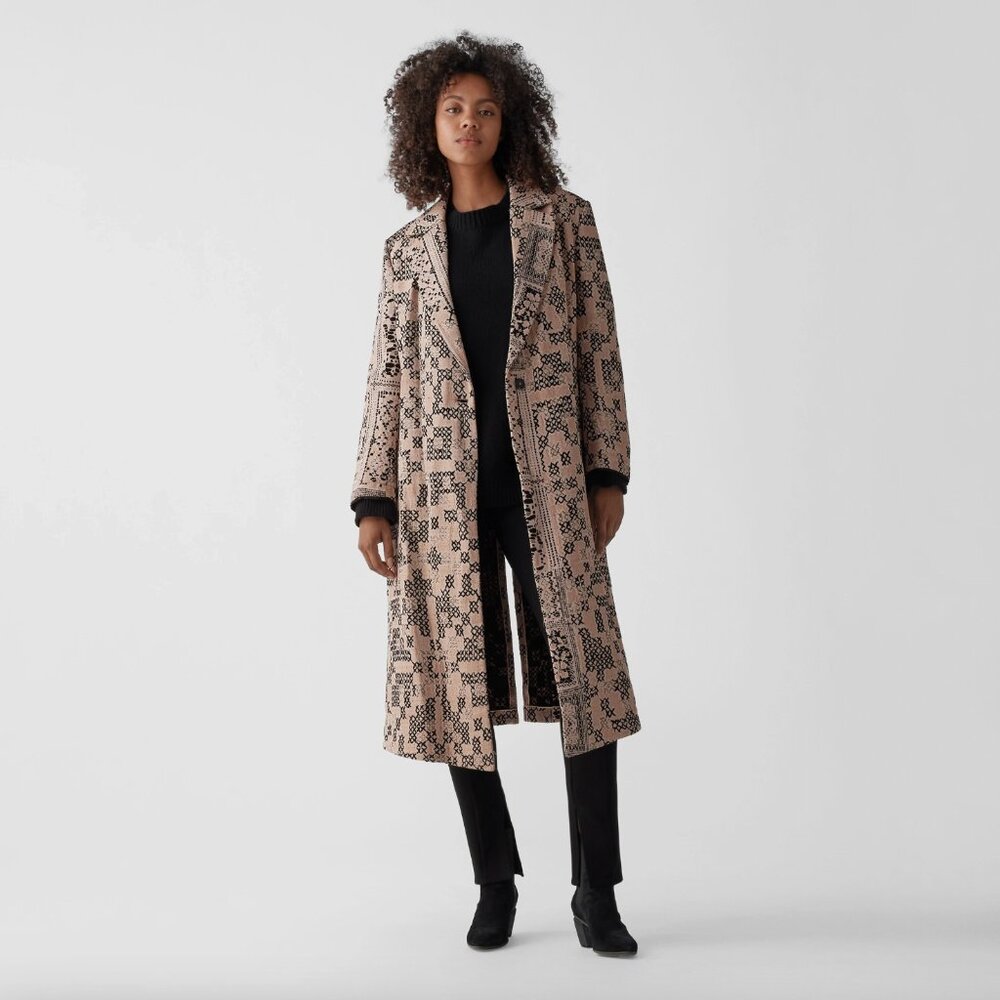 Forte.Forte "Promenade a Deux" Jacquard Coat, size "0" (fits like a loose XS)